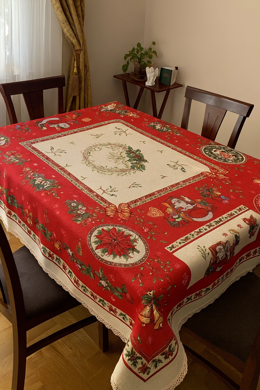 Față de masă Crăciun “Magia Iernii” – 100×100 cm